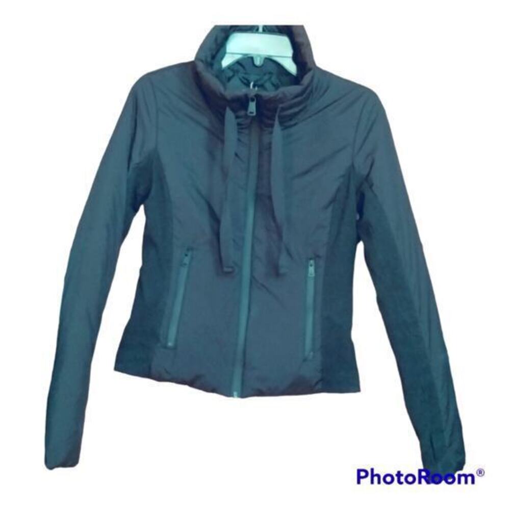 Bernardo Black Puffer Jacket Stand Collar Full Zip Womens Size‎ XS